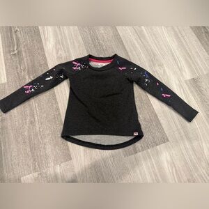 Appaman Black Long Sleeve with Pink and Blue Splatter